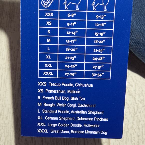 DOG Hoodie Sweatshirt I LOVE MY MOMMA & MY BED Blue White Humane Society - Picture 5 of 8